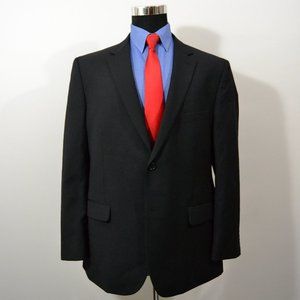 Pronto Uomo 46R Sport Coat Blazer Suit Jacket Blac